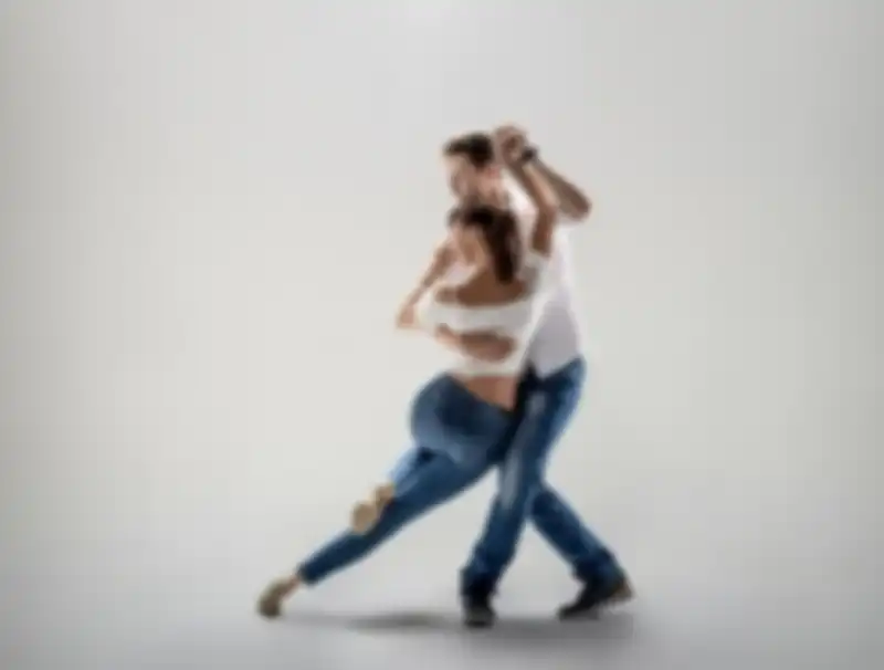 Couple dansant la bachata – illustration